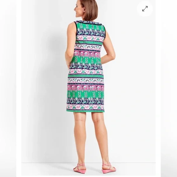 Talbots Fringed Sheath Dress - Picture 2 of 14